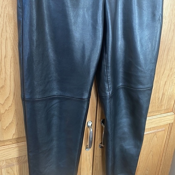 Mango Vegan Leather Trousers size 4 - Picture 4 of 9